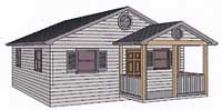 Plan 1E: 576sf, 1Bed, 1Bath	